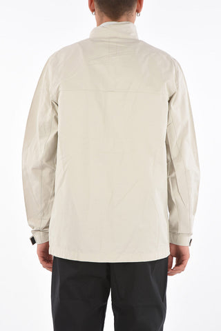 Cotton and Nylon Jacket with hidden closure