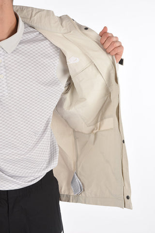 Cotton and Nylon Jacket with hidden closure