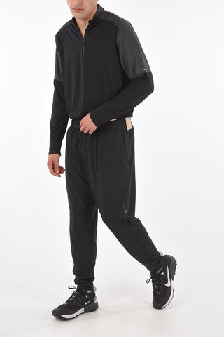 Drawstring waist Solid Color Yoga Joggers