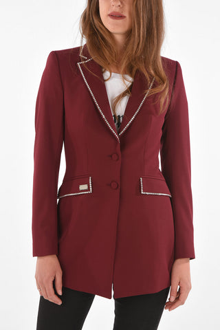 COUTURE Rhinestone I HOPE YOU'RE RIGHT Blazer