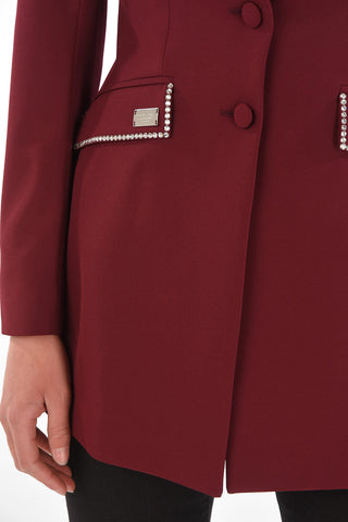 COUTURE Rhinestone I HOPE YOU'RE RIGHT Blazer