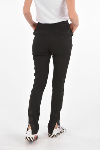 ankle-split high waist pants