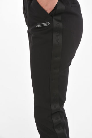 ankle-split high waist pants