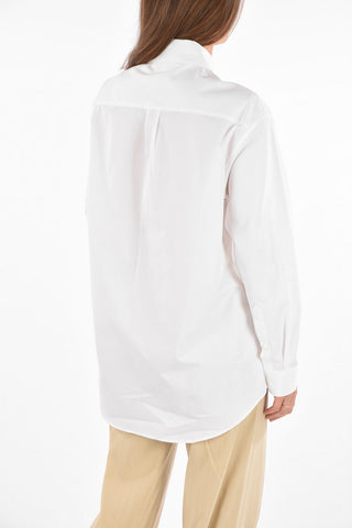 Camicia Popeline BASIC con Logo ricamato