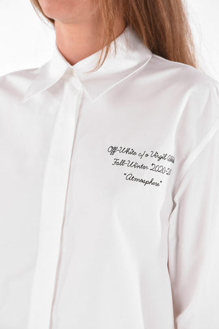 Camicia Popeline BASIC con Logo ricamato