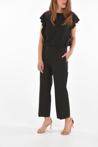 4-pocket Single Pleated Pants with Belt Loops
