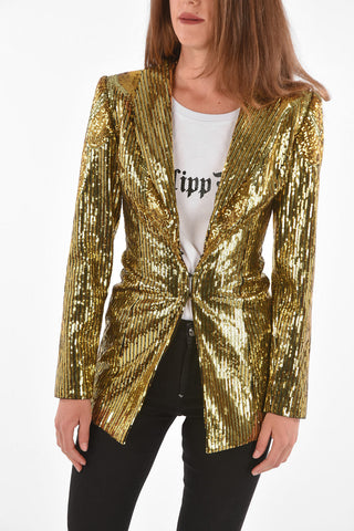 COUTURE Blazer Paillettato con Rever a Scialle