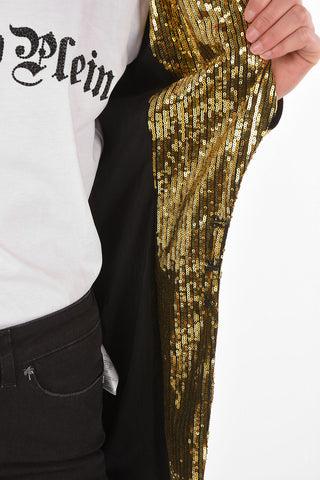 COUTURE Paillettenbesetzter Blazer mit Schalkragen