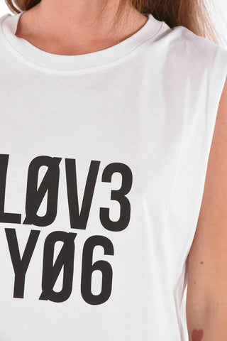 Tank top with L0V3 Y06 Print