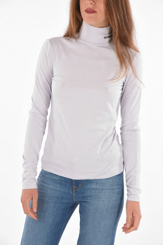 205W39NYC stretch cotton turtle-neck t-shirt