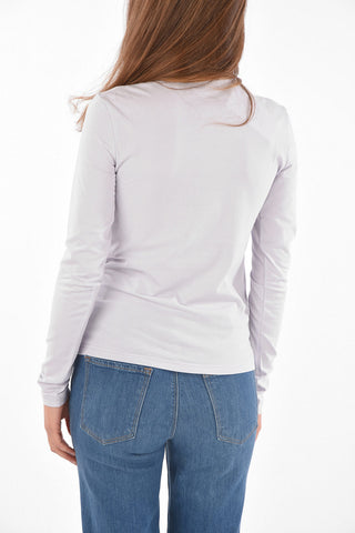 205W39NYC stretch cotton turtle-neck t-shirt