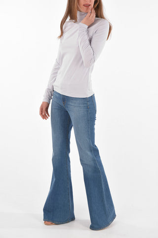 205W39NYC stretch cotton turtle-neck t-shirt