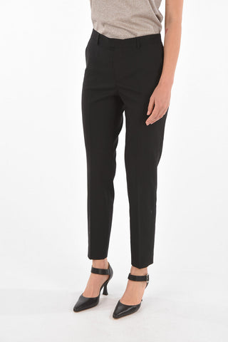 Virgin wool Stretch Straight pants