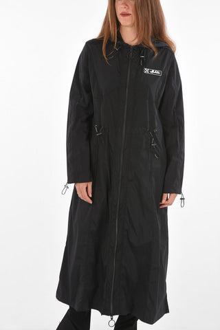 Impermeabile in Nylon con Dettaglio Logo
