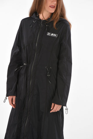 Impermeabile in Nylon con Dettaglio Logo