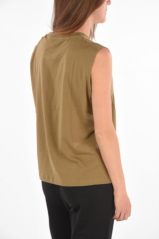 Crewneck Top with Front Print