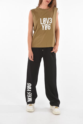 Crewneck Top with Front Print