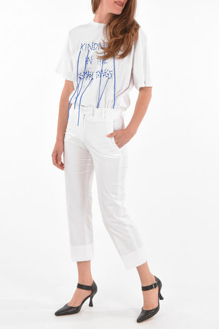 크롭 팬츠 MAURA Z 커프스 처리된 밑단