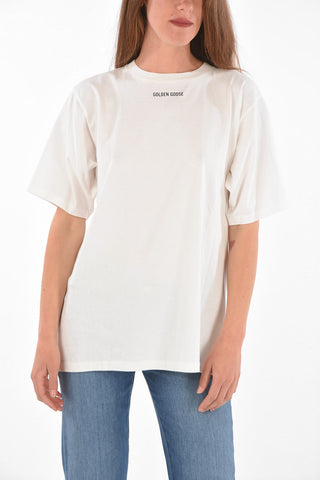 t-shirt oversize stampata sul dietro