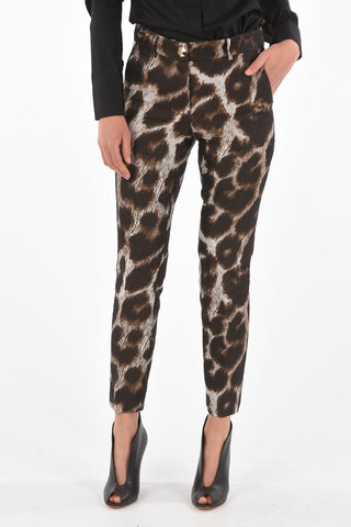 COUTURE Pantaloni MACULATE con Motivo Animalier