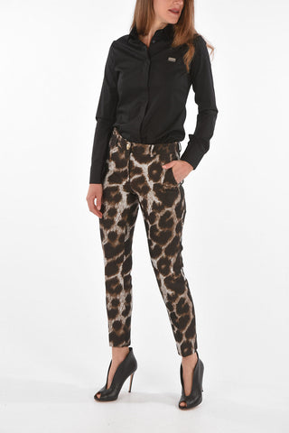 COUTURE Pantaloni MACULATE con Motivo Animalier