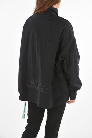 Giacca a Vento TRACK in Nylon con Dettaglio Logo