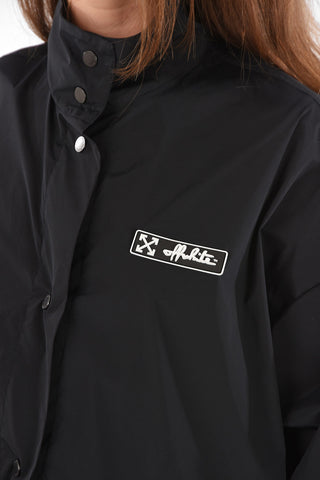 Giacca a Vento TRACK in Nylon con Dettaglio Logo