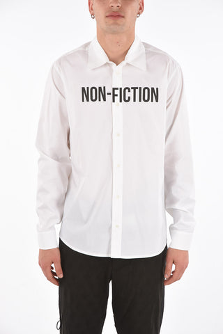 Camicia NON FICTION con Collo Francese e Stampa Fronte-retro