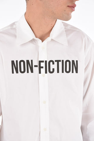 Camicia NON FICTION con Collo Francese e Stampa Fronte-retro