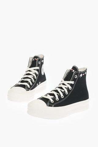 ALL STAR CHUCK TAYLOR Sneakers Alte con suola a contrasto e Platform 4cm