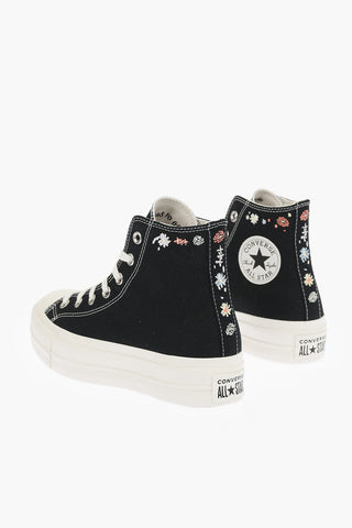 ALL STAR CHUCK TAYLOR Sneakers Alte con suola a contrasto e Platform 4cm