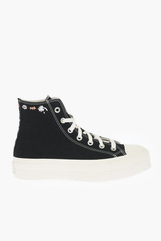 ALL STAR CHUCK TAYLOR Sneakers Alte con suola a contrasto e Platform 4cm
