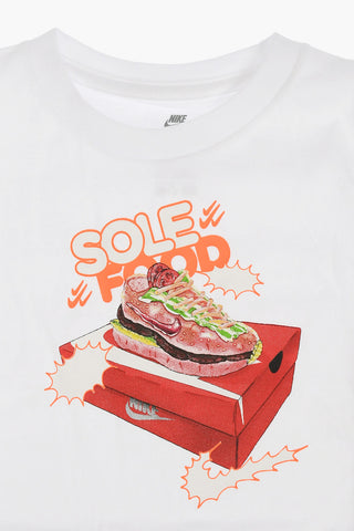 t-shirt SOLE FOOD girocollo con stampa sul fronte