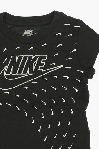 t-shirt FUTURA SWOOSH GLIDE girocollo con logo glitter