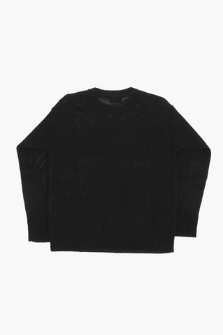 wool blend KLOGOSX crew-neck sweater with contrasting logo