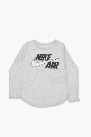 AIR Langarm-T-Shirt mit Rundhalsausschnitt und erhabenem Logo