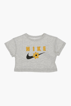 Rundhals-T-Shirt SPORT DAISY BOXY mit Logostick