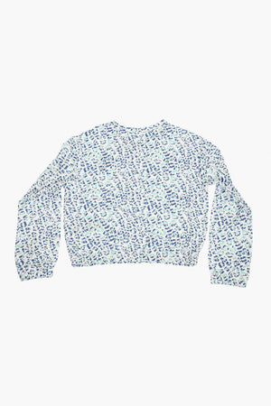 ALL STAR Crewneck Sweatshirt with Animal-Print