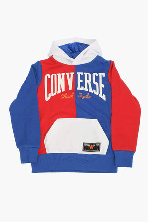 ALL STAR CHUCK TAYLOR felpa hoodie con maxi tasca a toppa