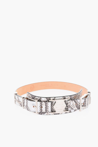 30mm python leather NATURALLY REAL belt
