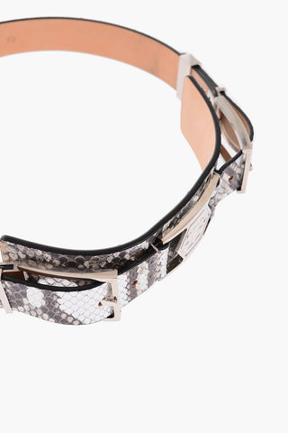 30mm python leather NATURALLY REAL belt