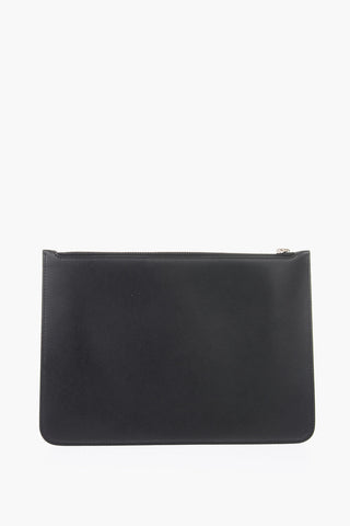 printed leather pouch