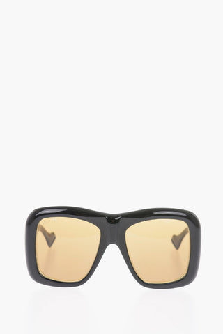 golden logo oversized sunglasses