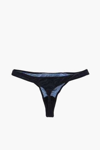 all over logo thong