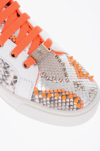EST.1978 studded python leather START UP high-top sneakers