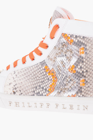 EST.1978 studded python leather START UP high-top sneakers