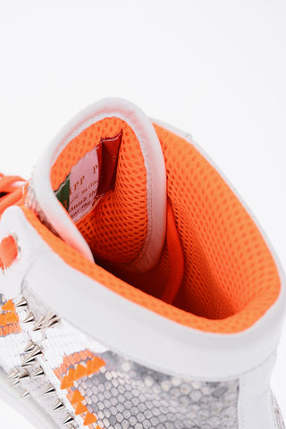 EST.1978 studded python leather START UP high-top sneakers