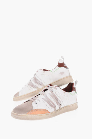 vintage effect STRIPESLESS PATCH sneakers