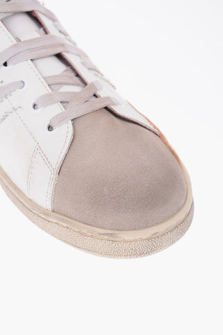 vintage effect STRIPESLESS PATCH sneakers