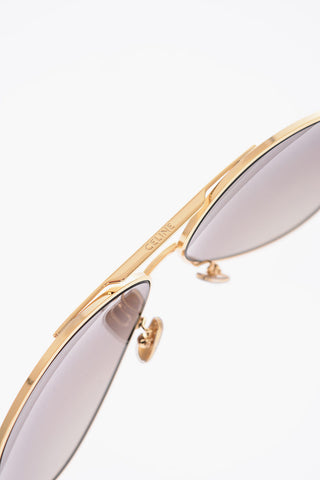 gradient lenses aviator sunglasses